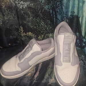 Nike Gray Canvas Snap Button Shoes